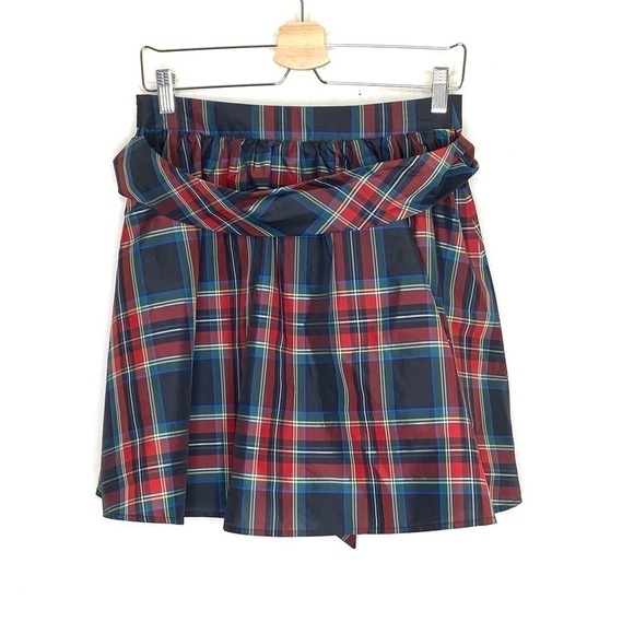 Vineyard vines Jolly Tartan plaid Taffeta Holiday Party skirt - Picture 3 of 11